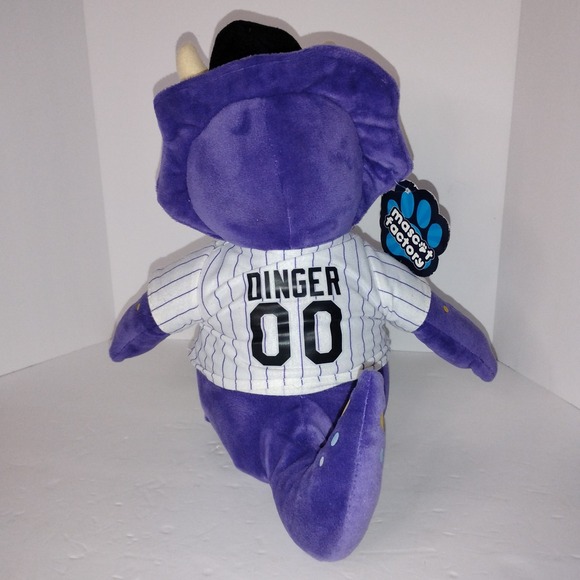 Genuine Merchandise MLB Colorado Rockies Mascot Dinger Baby Bro Plush 17" NEW - Picture 12 of 16